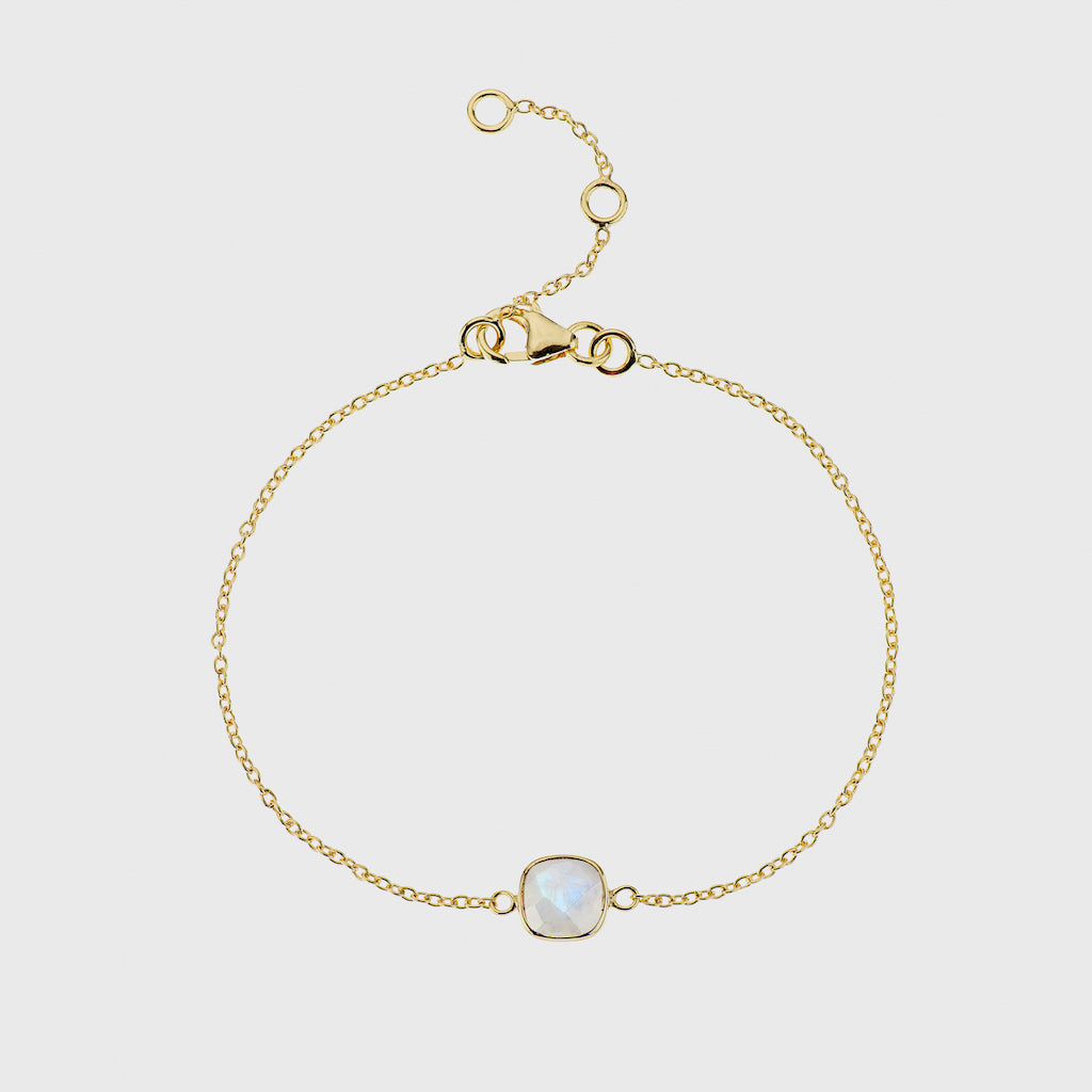 Yellow gold moonstone on sale bracelet