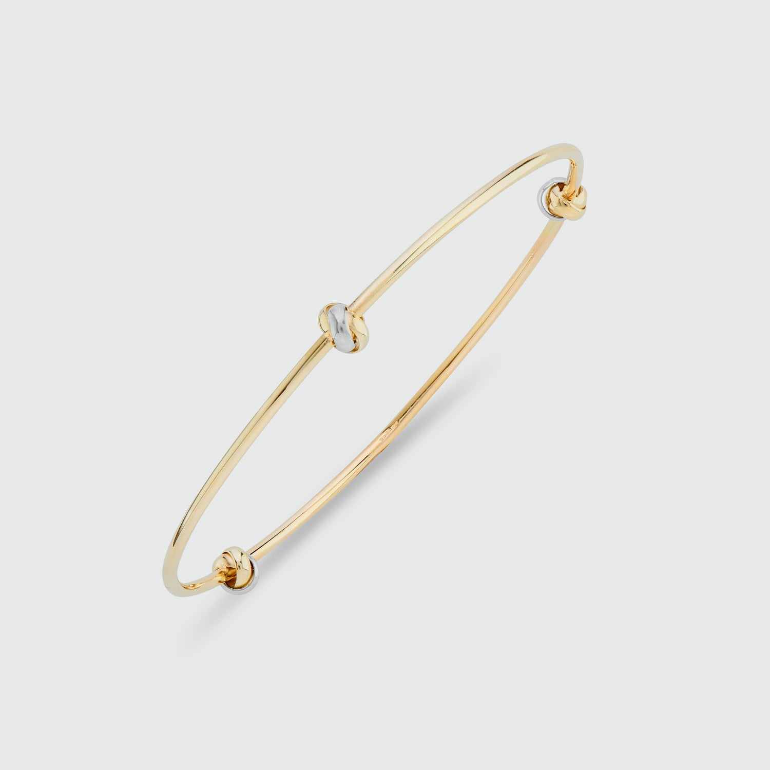 Solid 9ct Yellow Gold Knot Bangle