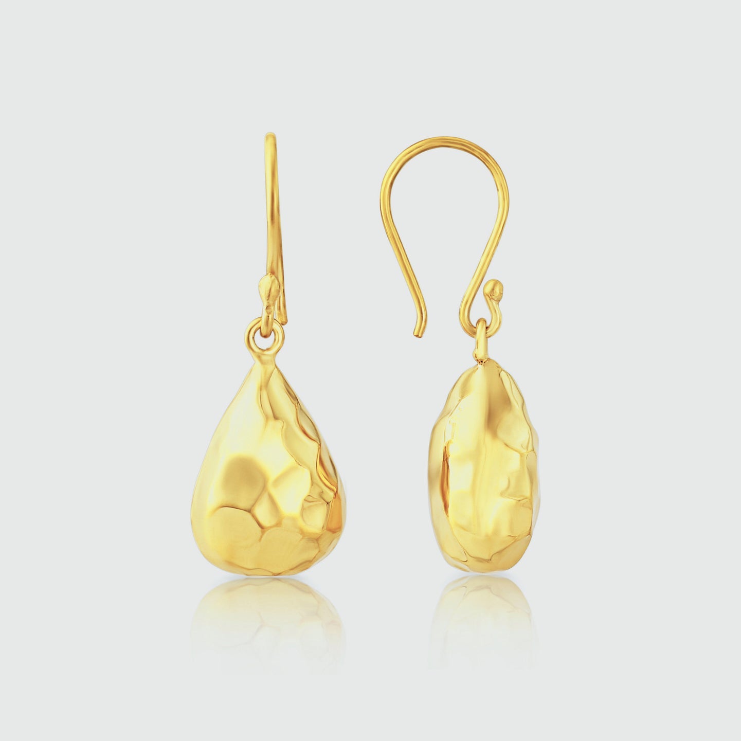 Yellow hot sale teardrop earrings