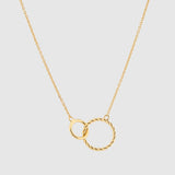 Kelso Alhambra Gold Vermeil Twisted Rings Necklace