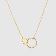 Kelso Alhambra Gold Vermeil Twisted Rings Necklace