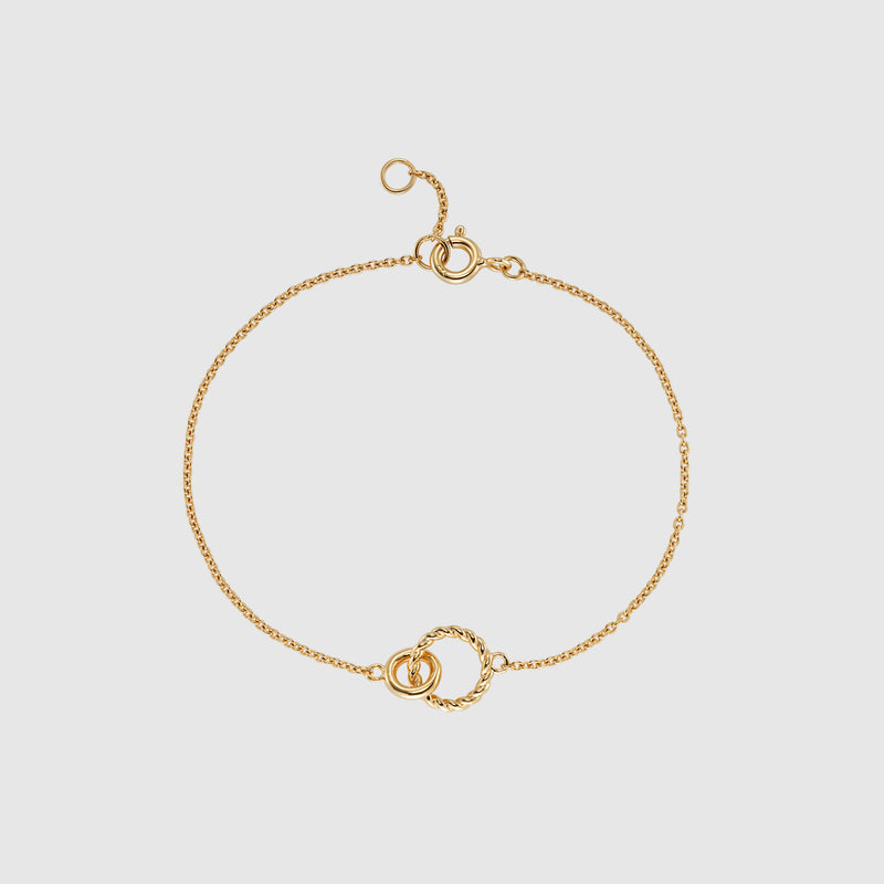 Kelso Alhambra Gold Vermeil Twisted Rings Bracelet