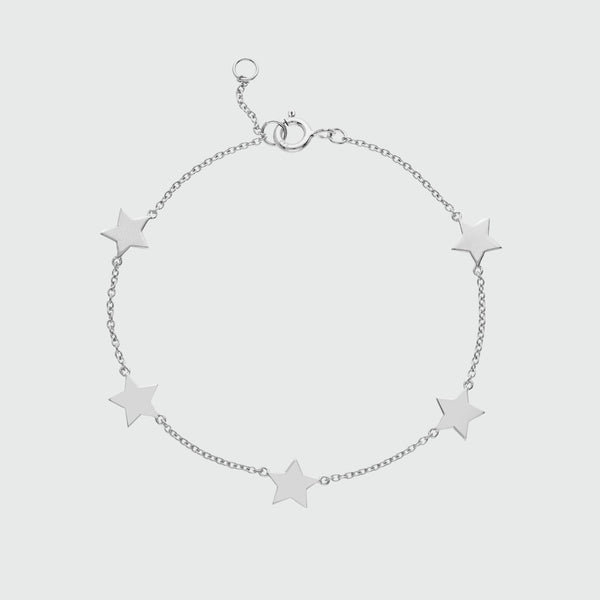 Alta Sterling Silver Multi Star Bracelet