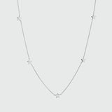 Alta Sterling Silver Multi Star Necklace