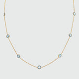 Antibes Blue Topaz & Gold Vermeil Necklace