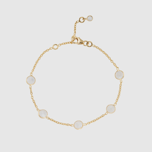 Antibes Moonstone & Gold Vermeil Bracelet