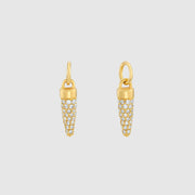 Auree x @theeditbutton Gold and Cubic Zirconia Pointed Drops