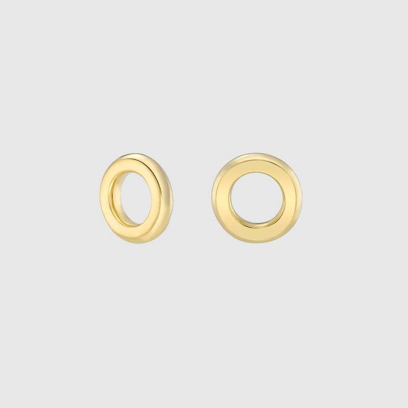 Auree x @theeditbutton Gold Chunky Circle Drops