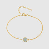 Aurora Aqua Chalcedony & Gold Vermeil Bracelet