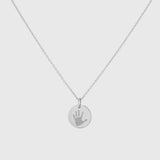 Bellevue Silver Handprint Pendant-Auree Jewellery