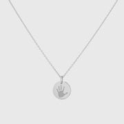 Bellevue Silver Handprint Pendant-Auree Jewellery