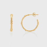 Deia Piccolo Yellow Gold Vermeil Kiss Hoop Earrings