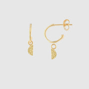 Earrings - Salina Hampton Gold Lemon Interchangeable Drop Earrings