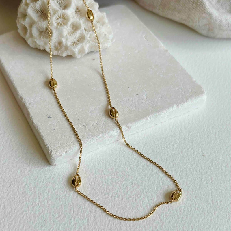 Necklaces & Pendants - Moka Multi Shell Gold Vermeil Necklace