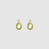 Manhattan Gold & Peridot Interchangeable Gemstone Drop Earrings