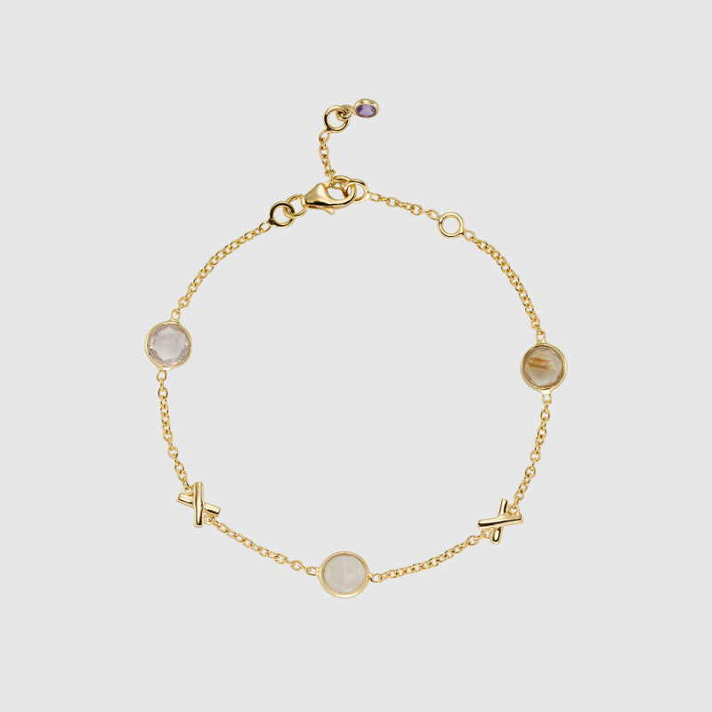 Miramar Power Up Gemstone & Gold Vermeil Bracelet