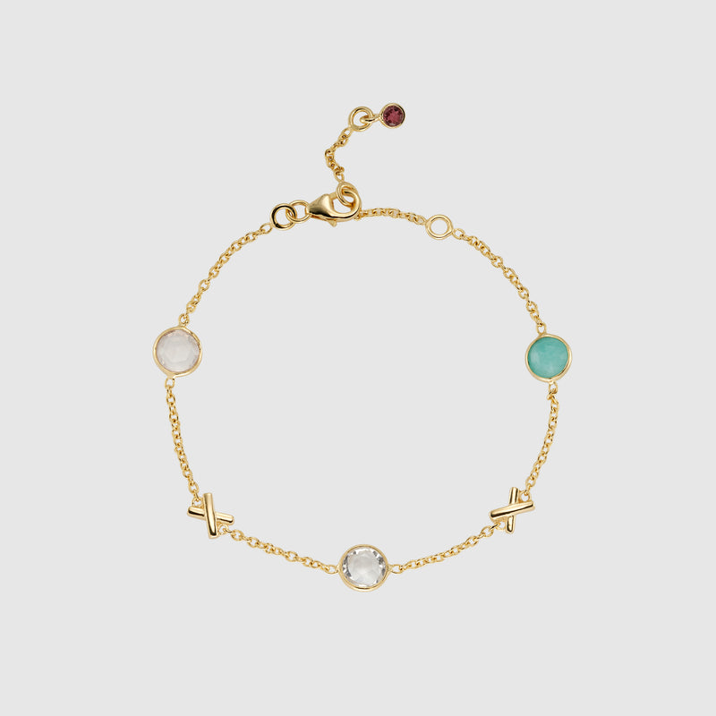 Miramar Power Up Gemstone & Gold Vermeil Bracelet