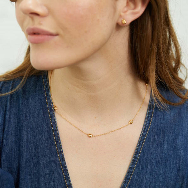 Moka Multi Shell Gold Vermeil Necklace