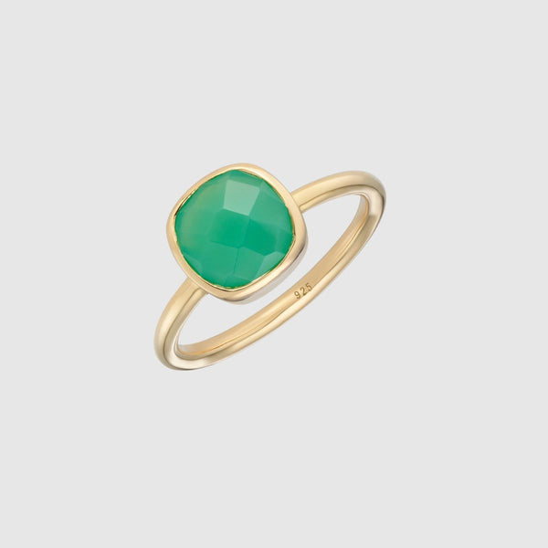 Mondello Chrysoprase Gold Vermeil Ring