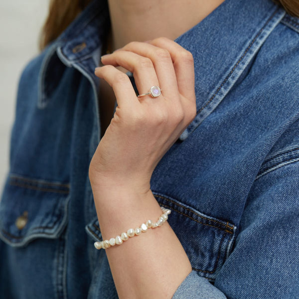 Rings - Mondello Moonstone Sterling Silver Ring