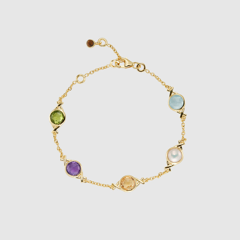 Palma Power Up Gemstone & Gold Vermeil Bracelet