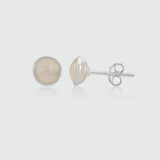 Savanne Sterling Silver & Moonstone Stud Earrings