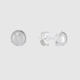 Savanne Sterling Silver & Moonstone Stud Earrings