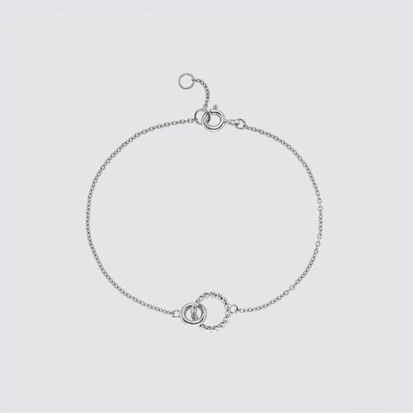 Kelso Alhambra Sterling Silver Twisted Bracelet