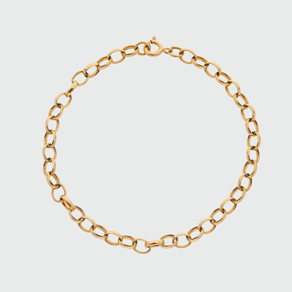 Cathcart Gold Vermeil Oval Belcher Bracelet