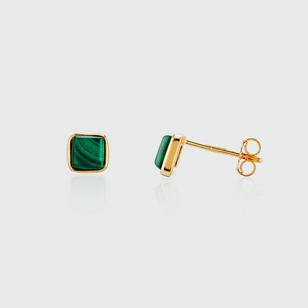 Malachite studs on sale