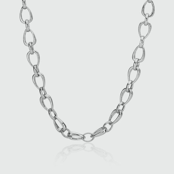 The Black Bow 6mm, Sterling Silver Fancy Solid Rolo Chain , 60% OFF