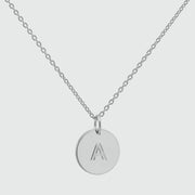 Westwick Sterling Silver Disc Pendant-Auree Jewellery