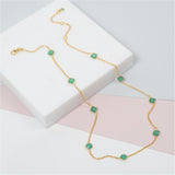 Antibes Chrysoprase & Gold Vermeil Jewellery Set-Auree Jewellery