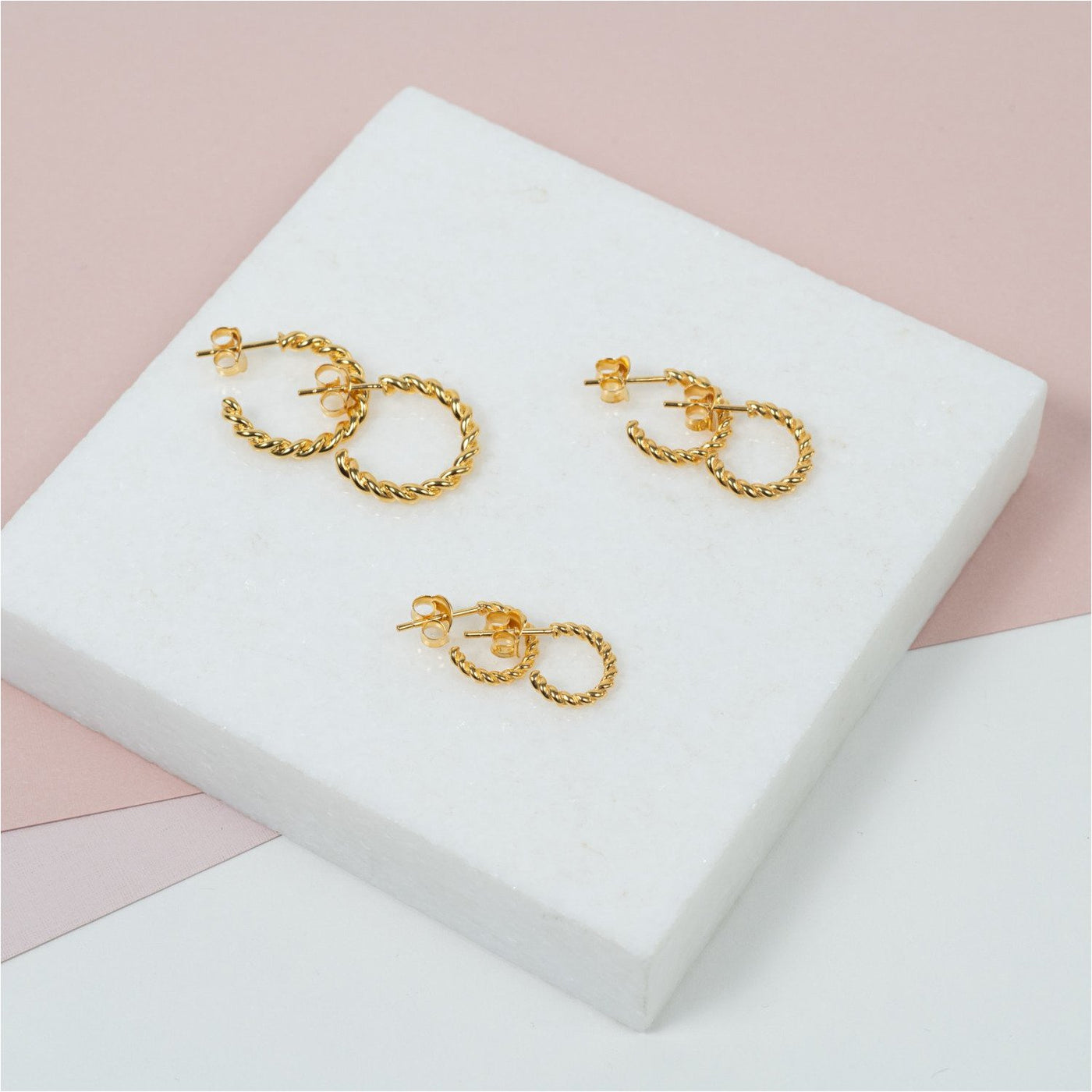 Lovebirds Alchemia Gold Post Earrings - 1 retailer inch